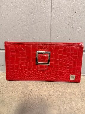 MICHE Classic Shell Maggie Ellie Red Alligator Texture Silver Buckle